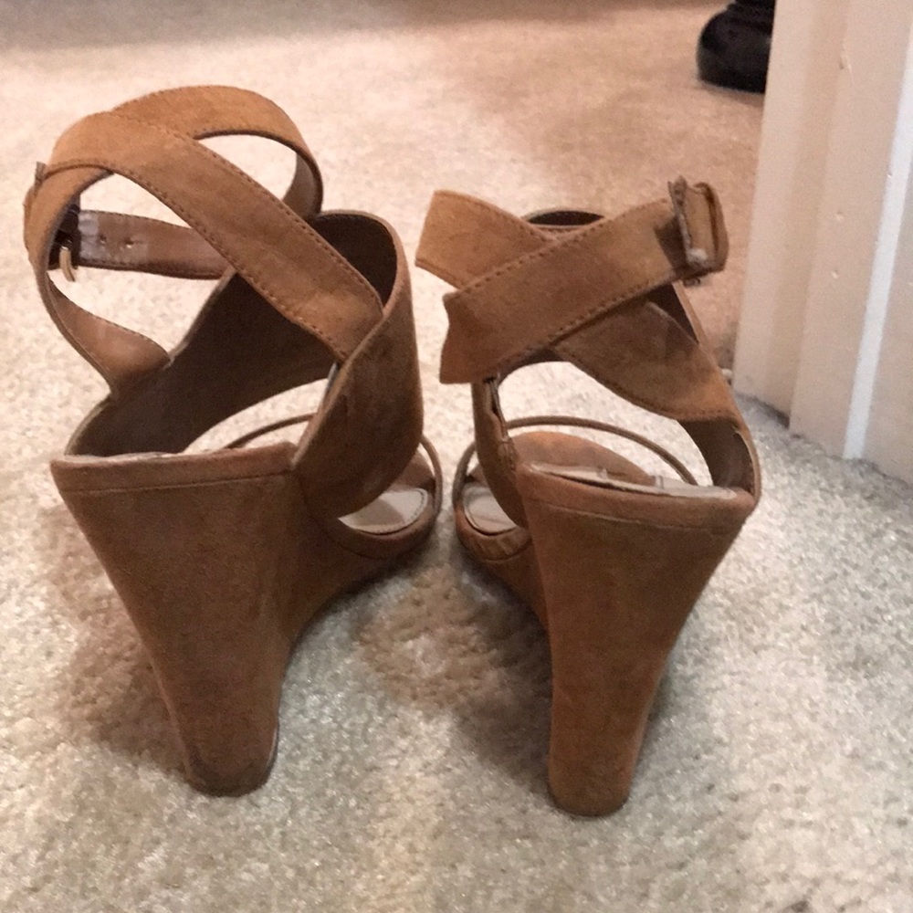 Brown Suede Wedges - Picture 3 of 4